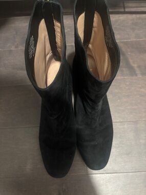 J. Crew Black Suede Ankle Booties